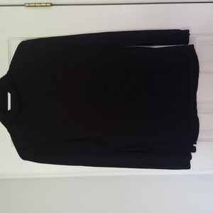 Jones New York ribbed mock turtleneck black women's  med lond sleeves